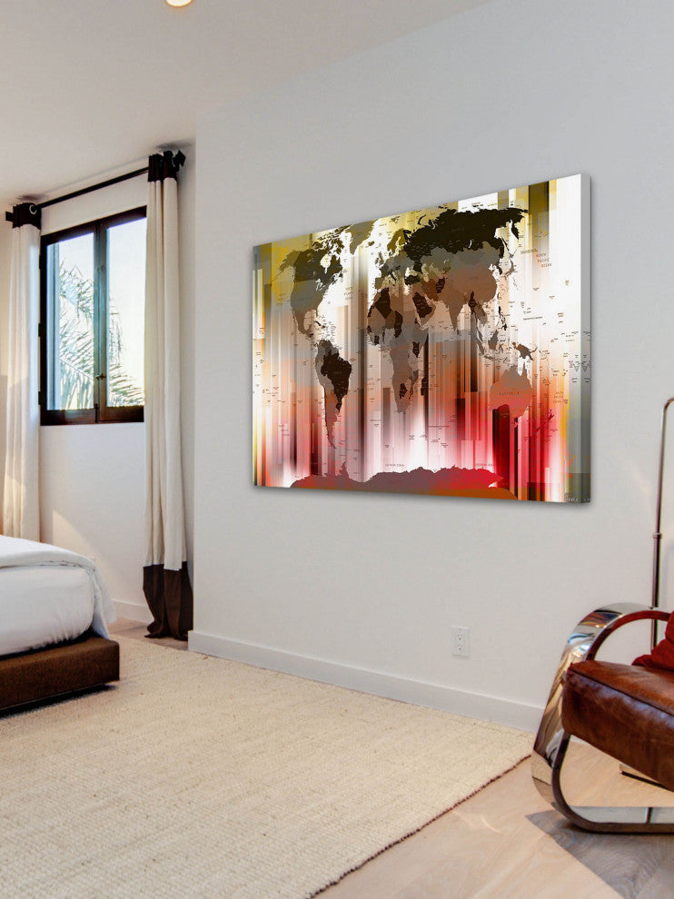"Monde" Fine Art Canvas Print, 45"x30"