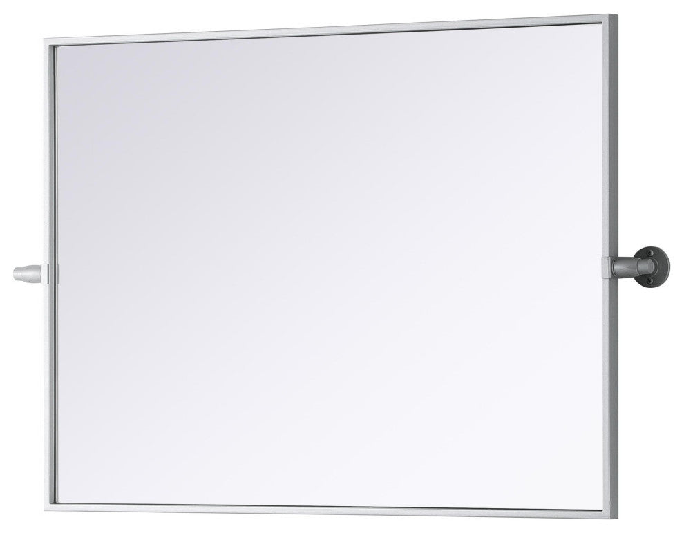 Home Living 24x32 Pivot Mirror, Silver