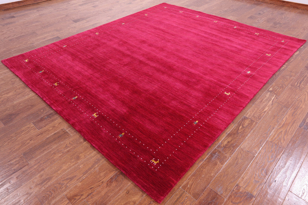Hand Knotted Wool Persian Gabbeh Rug 8' 0" X 10' 0" - Q15219