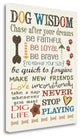 "Dog Wisdom" By Jo Moulton, Giclee Print on Gallery Wrap Canvas, Ready to Hang