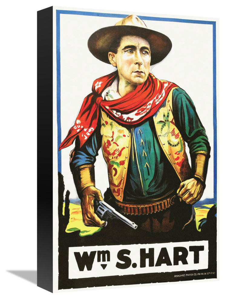 "Wm S Hart" Stretched Canvas Giclee by Hollywood Photo Archive, 10x16"