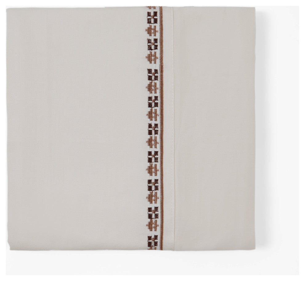 350TC Fair Isle Rustic Sheet Set, Queen, Cream, 4PC