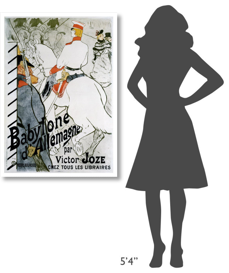 "Babylone dï¿½Allemagne" Digital Paper Print by Henri Toulouse-Lautrec, 30"x42"