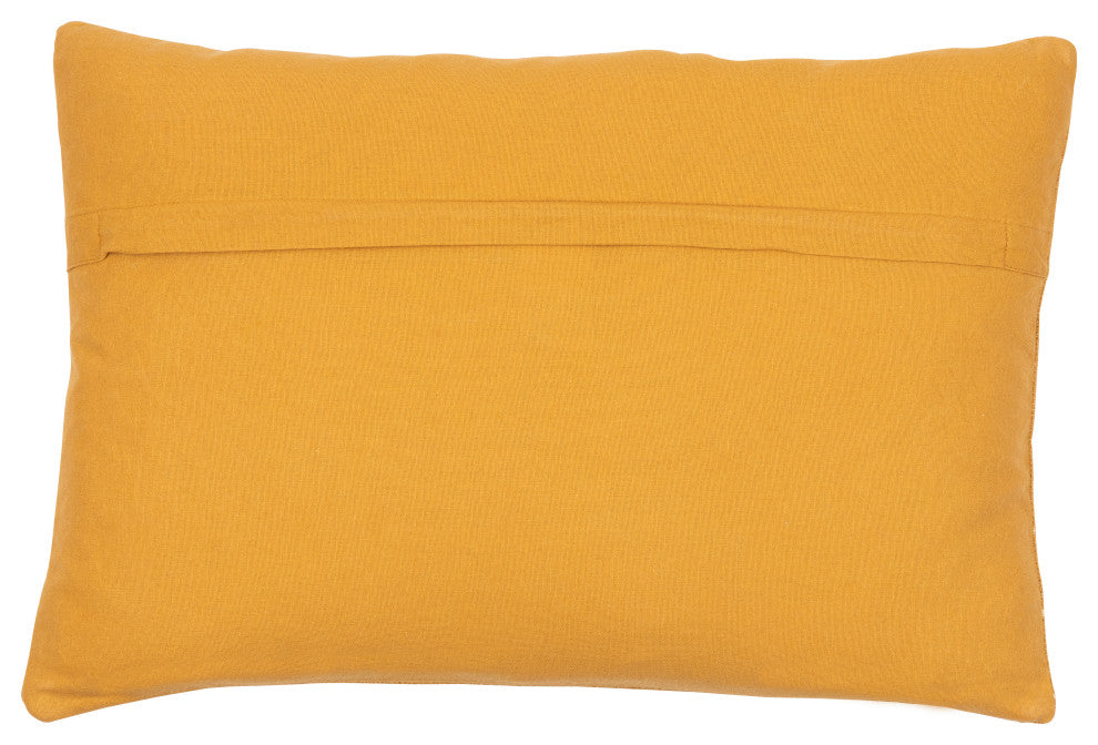 Surya Malian Pillow Shell With Polyester Insert 18"H X 18"W - Mustard