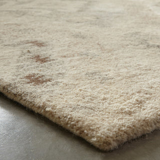 Athena Ikat Hand-tufted Wool Beige/Ivory Rug, 2'6" x 8'