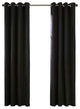 Navar Grommet Curtain Panel 54 x 84 in Black