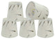 Aspen Creative 32720-X Hardback Empire Clip-On Lamp Shade Off White 3" x 4" x 4"