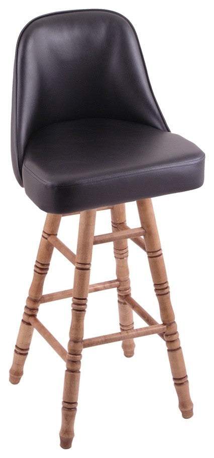 Holland Bar Stool, Grizzly Bar Stool, Turned Maple Legs, Medium Finish