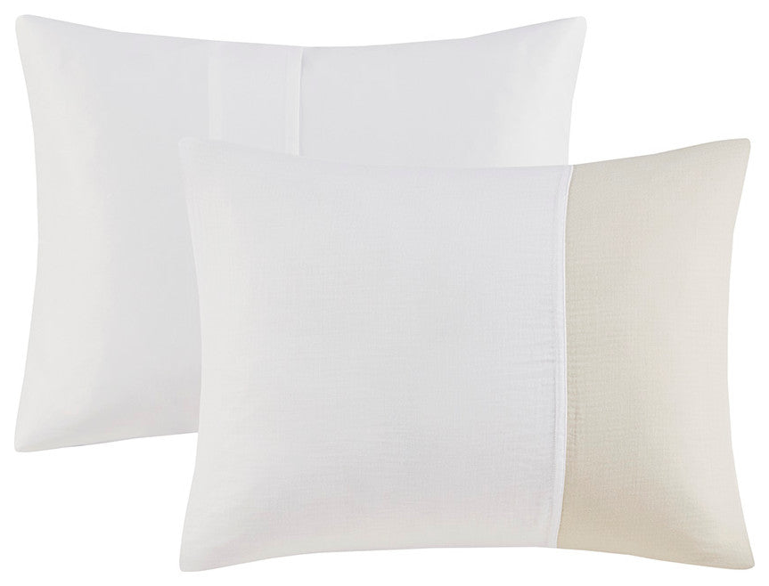Beautyrest Miro 3 Piece Gauze Oversized Duvet Cover Set
