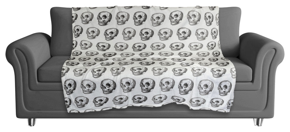 Skull Pattern 60x80 Coral Fleece Blanket