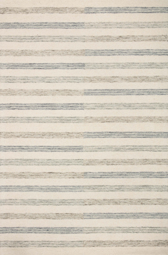 Chris Loves Julia x Loloi Chris Ivory / Slate 7'-9" x 9'-9" Area Rug