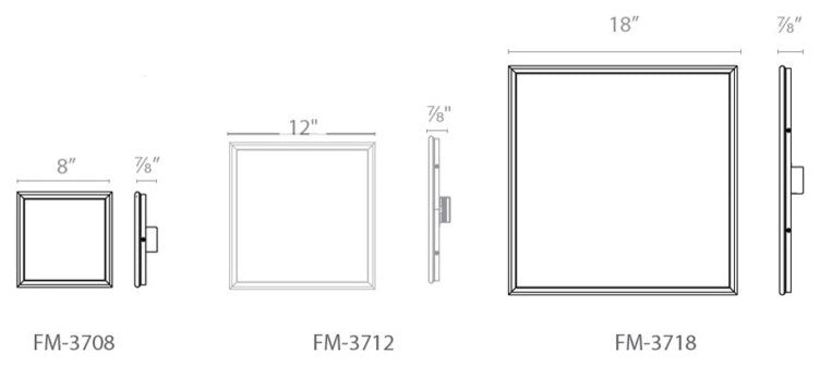 Modern Forms Neo 8" LED Flush Mount in Brushed Aluminum