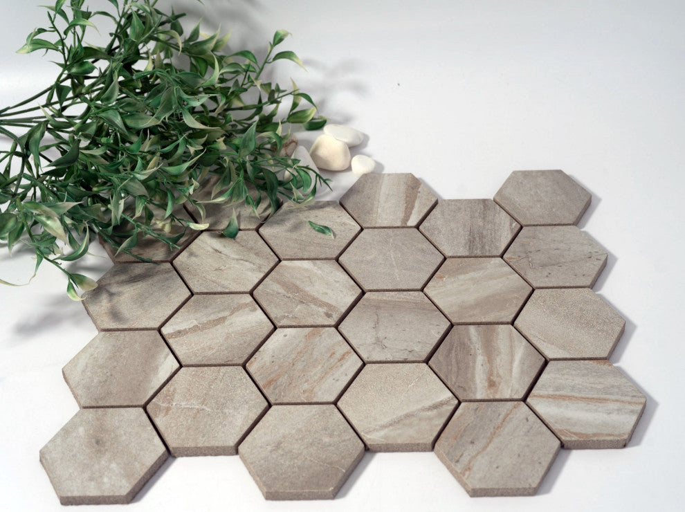 11.22'' X 14.64'' Porcelain Mosaic Wall & Floor Tile