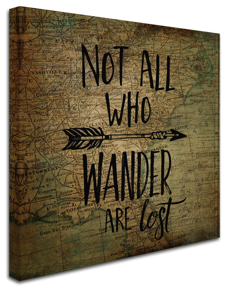 Marcee Duggar 'Wander Are Lost' Canvas Art, 35" x 35"