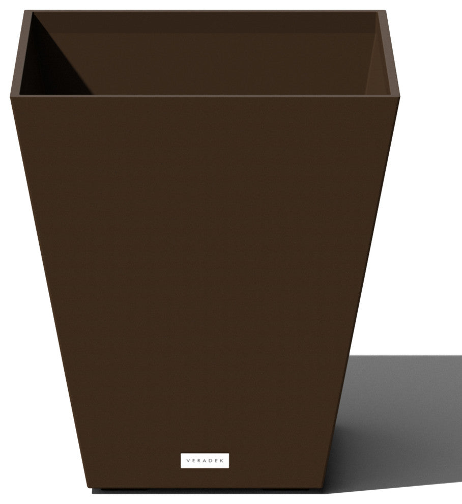 Nobleton Square Planter, Espresso, 18 Inch, 1 Pack