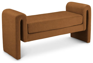 Sloan Velvet Upholstered Bench, Saddle, 51" Wide