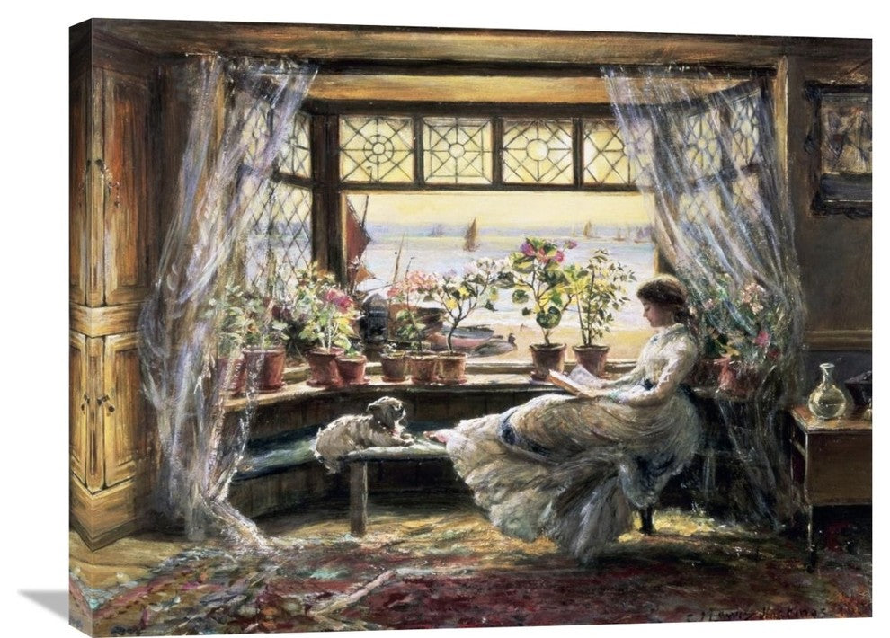 "Reading by the Window, Hastings" Artwork, 30"x23"