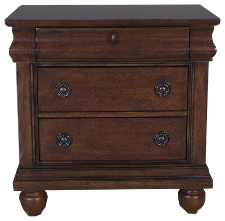 Night Stand, Rustic Cherry Finish