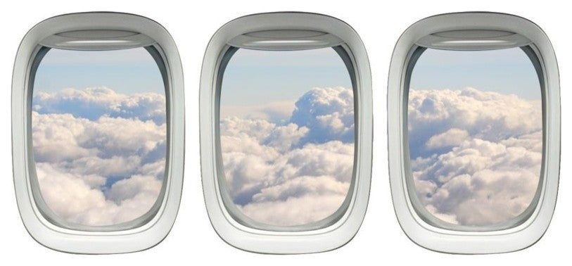 Aviation Decals Airplane Window Sticker Clouds Wall Art
