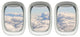 Aviation Decals Airplane Window Sticker Clouds Wall Art