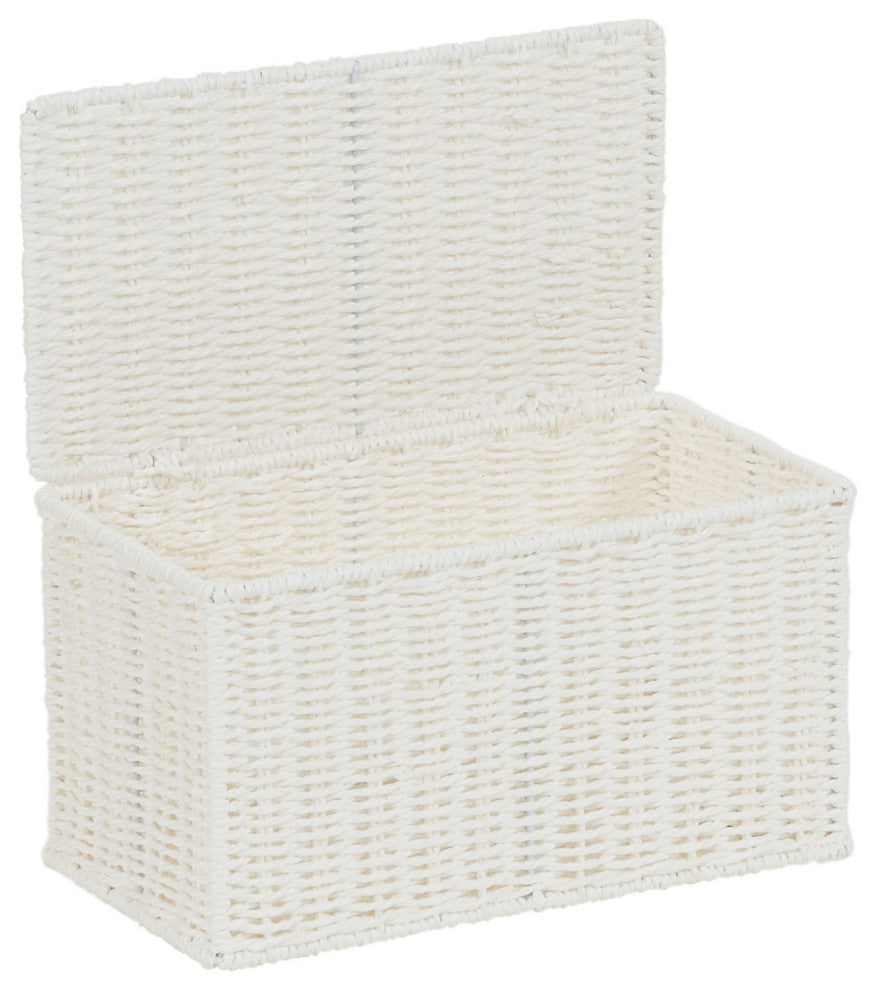 Small Wicker Basket With Lid