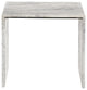 Canova Marble End Table, White, End Table