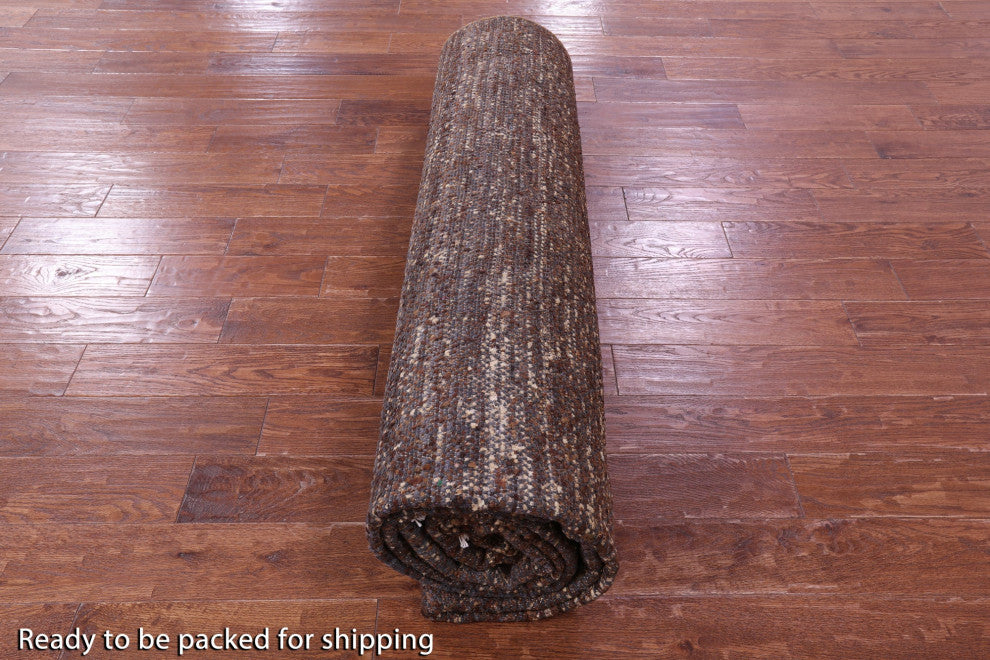 Wool & Silk Handmade Savannah Grass Rug 9' 1" X 11' 11" - Q15962