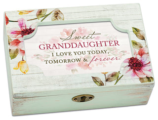 Music Keepsake Box Granddaughter I Love You