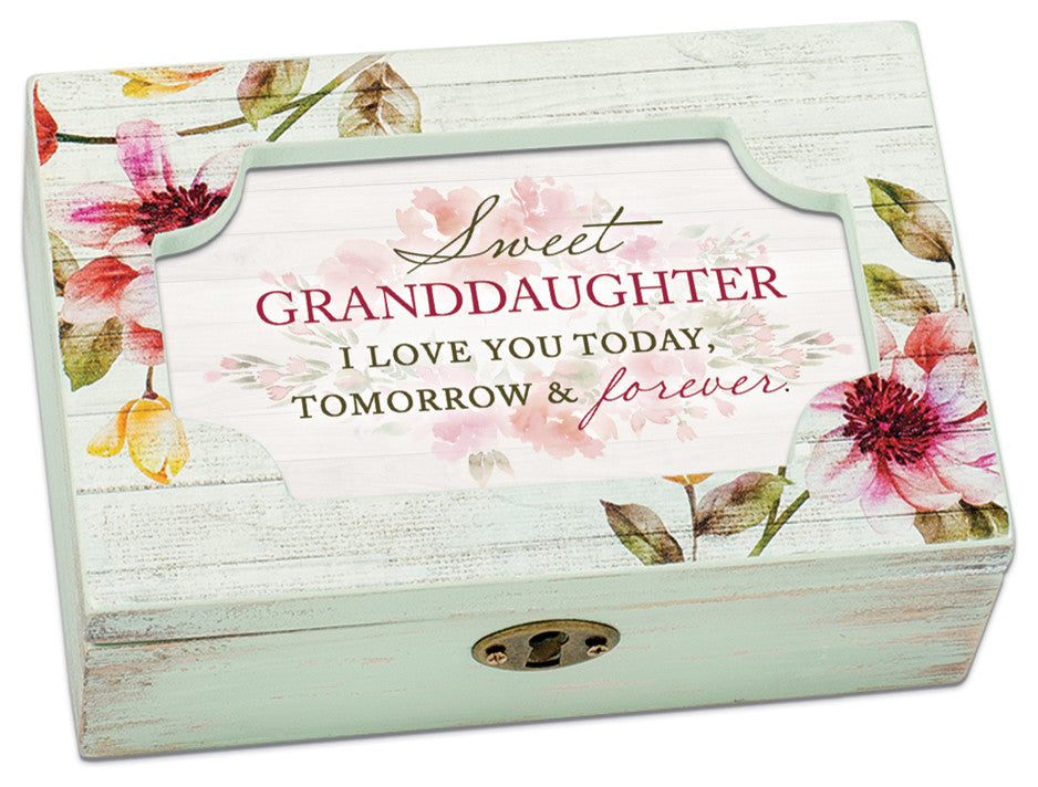 Music Keepsake Box Granddaughter I Love You