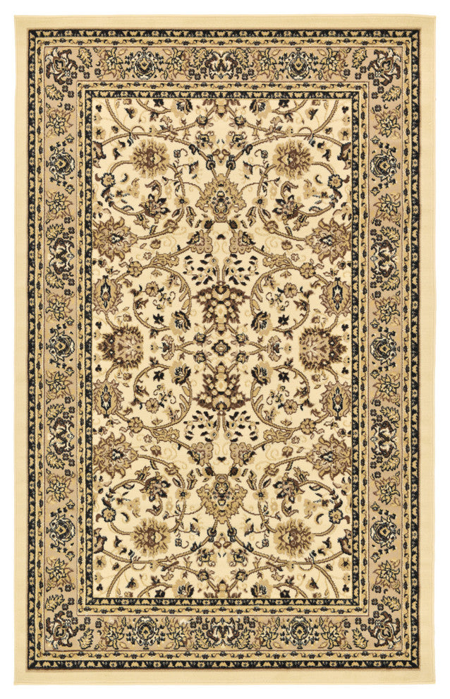 Unique Loom Ivory Washington Sialk Hill 5' 0 x 8' 0 Area Rug