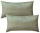 Chevron Jacquard Lumbar 2 Pieces Pillow Shell Set, Deep Teal