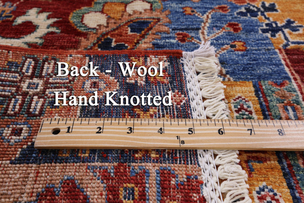 Super Kazak Hand-Knotted Wool Rug 2' 9" X 4' 2" Q10425