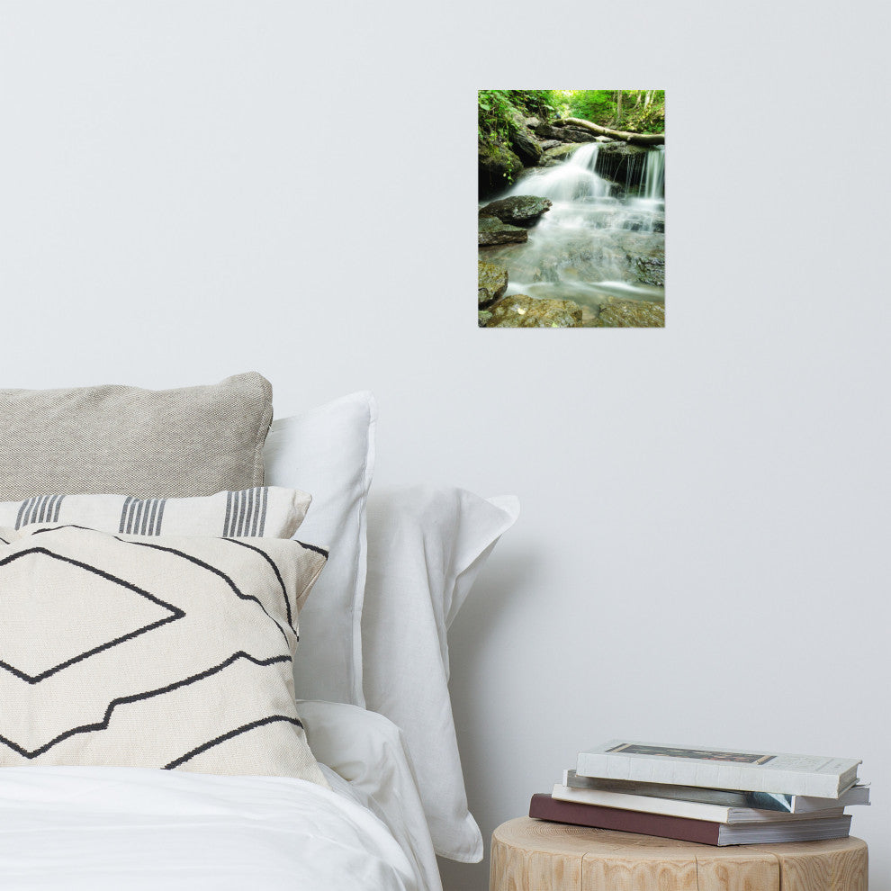 Pixley Falls 2 Landscape Photo, Waterfall Unframed Wall Art Print, 11" X 14"