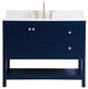 Elegant Decor Theo Bathroom Vanity Blue