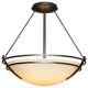 Presidio Tryne Medium Semi-Flush, Natural Iron Finish, Opal Glass