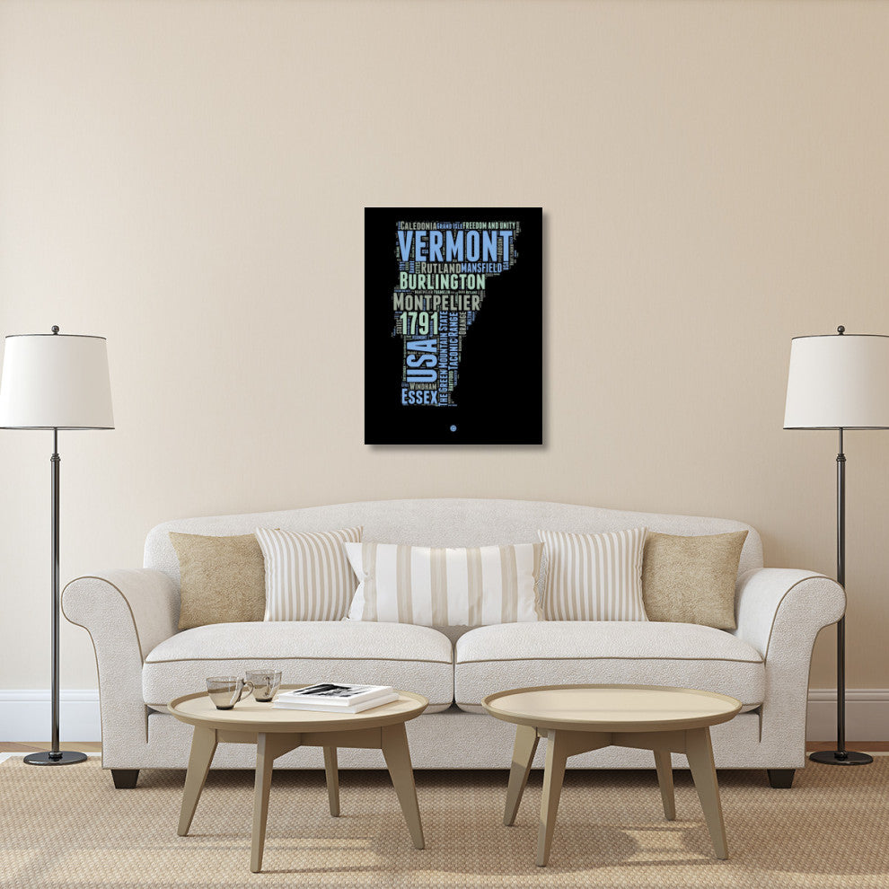 "Vermont Word Cloud 1" Fine Art Print
