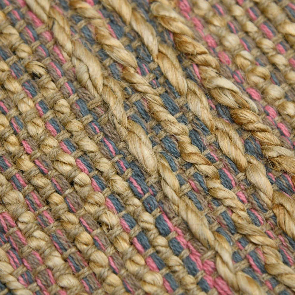 Naturals Sinclair Area Rug, Pink, 2' x 3', Striped