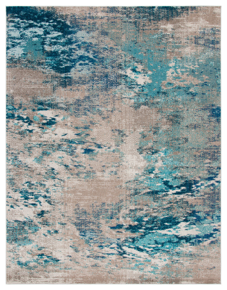 Safavieh Madison Mad440M Organic and Abstract Rug, Blue and Gray, 9'0"x12'0"