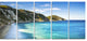"Portoferraio Sansone White Beach" Seashore Wall Art, 5 Panels, 60"x28"