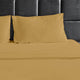 Bluff City Bedding, 1800 Thread Count 4-Piece Set, Gold, Queen