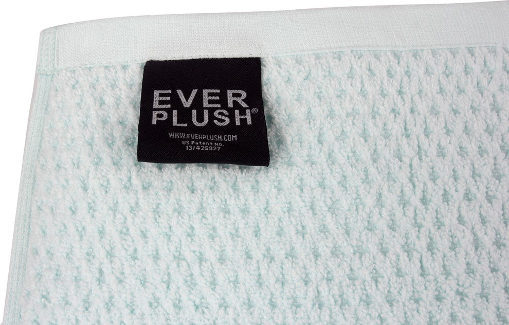 Everplush Diamond Jacquard Bath Sheet Towel Set, 6 Pieces, Hushed Green