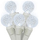 Vickerman X6W9505 Cool White Led Light On White Wire, Christmas Light Strand
