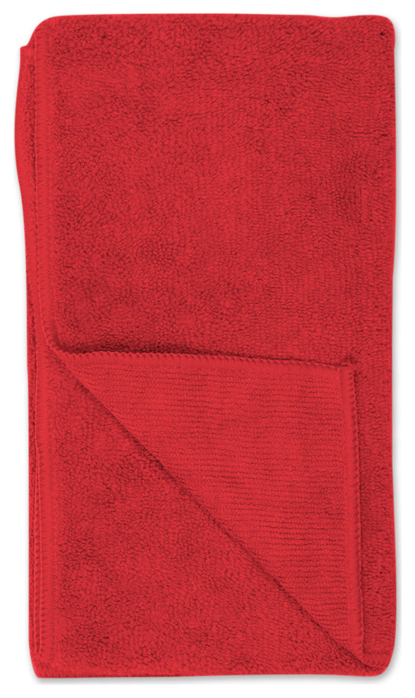 Red Embroidered Paw Small Pet Towel (Set of 3)