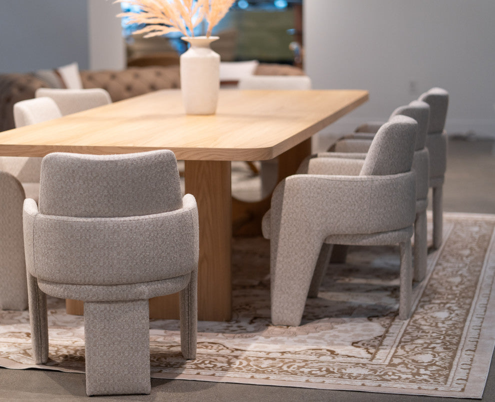 Modrest Cando Modern Beige Fabric Dining Chair