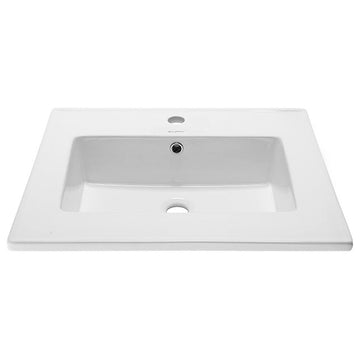 Voltaire 25 Vanity Top Sink With Single Faucet Hole