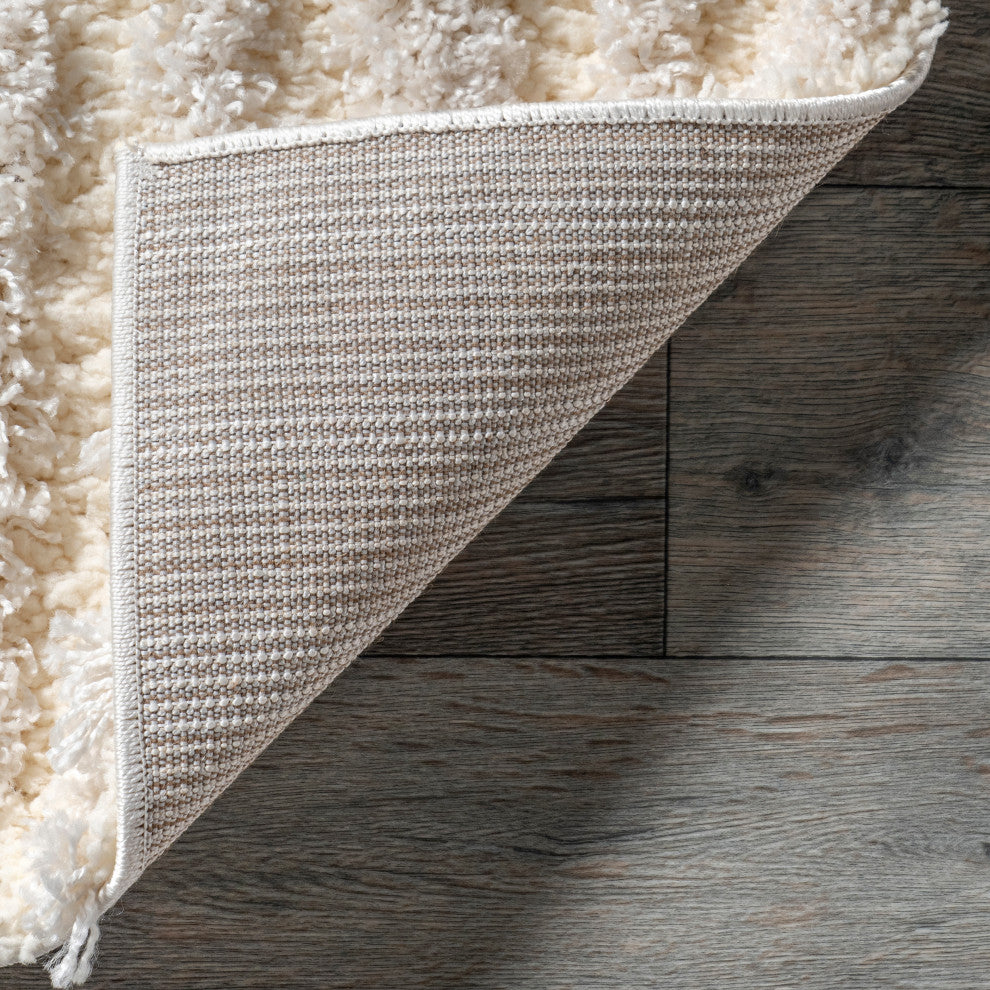 Nuloom Gloria Abstract Shag Area Rug, Beige 4'x6'