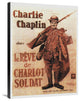 Charlie Chaplin, French, Shoulder Arms, 1918, 22x30