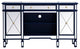 Elegant MF61060BL Contempo 60" Mirrored Credenza, Blue