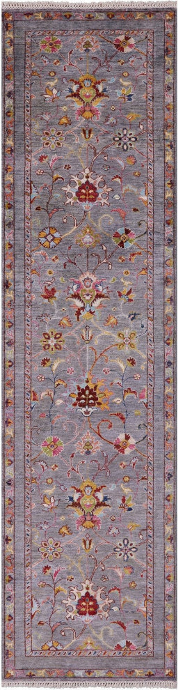 Runner Hand-Knotted Persian Tabriz Rug 2' 7" X 10' 2" - Q12799