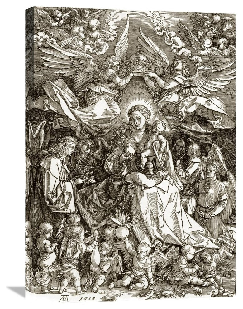 "The Virgin Crowned By Two Angels" Artwork, 21"x30"